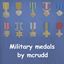 Military medals logo