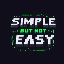 Simple but not easy logo