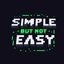 Simple but not easy logo