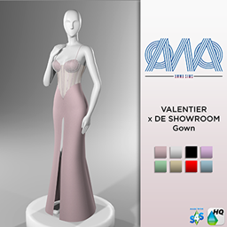 VALENTIER x DE SHOWROOM Gown logo