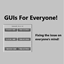 GUIs For Everyone! logo