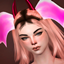 Horns  Gothic October Pink   Toddler_Adult logo