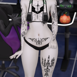 Lady Bat tattoos