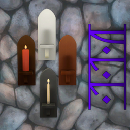 Medieval - Historical - Wall Candle Holder - Nº01