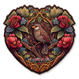 Classic Flower Heart Dance Rug #2 Samtuse963 logo