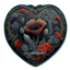 Classic Flower Heart Dance Rug #3 Samtuse963 logo