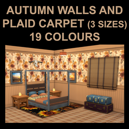 Autumn Walls and Plaid Carpet Set logo