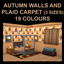 Autumn Walls and Plaid Carpet Set logo