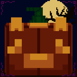 dog in halloween logo