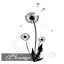 Wall tattoo dandelion logo