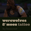 Werewolves + Moon Upper Arm Tattoo logo