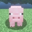 Funny mic pig logo