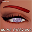 Anime eyebrows logo