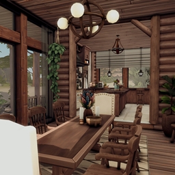 Mountain Lodge dining room