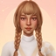 Peach hair logo