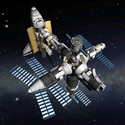 Realistic Mir Space Station Stock logo