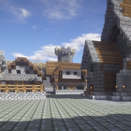 Medieval Fortress Mojang Builds logo