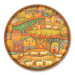Childlike Round Dance Rug #1 Samtuse963 logo