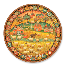 Childlike Round Dance Rug #2 Samtuse963 logo