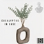 Minimal eucalyptus in vase logo