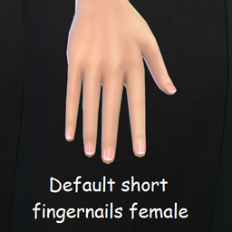 Default short fingernails female logo