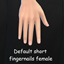 Default short fingernails female logo