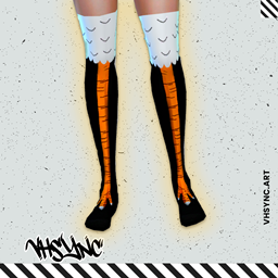 [VHSync] chicken feet socks