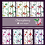 colorful butterflies on birch trees logo