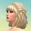 Curly Semi Up + Bow logo