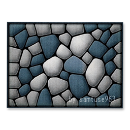 Stone Rectangular Dance Rug #1 Samtuse963