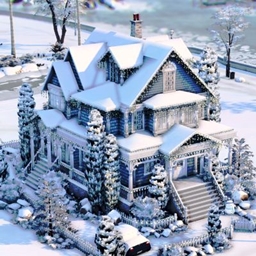 Blue Christmas Cottage