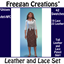 Leather and Lace Set- Tall Leather Pencil Skirt logo