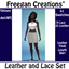 Leather and Lace Set- Leather Thigh Skirt logo