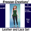 Leather and Lace Set- Flowy Lace Top logo