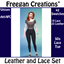 Leather and Lace Set- 50s Lace Top logo