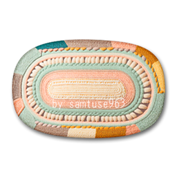 Woven Oval Dance Rug #1 Samtuse963
