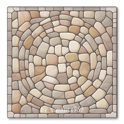 Stone Square Dance Rug #2 Samtuse963
