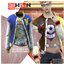 Open Patched Varsity Jacket and Graphic Tee logo