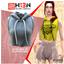 Sleeveless Crop Top Hoodie logo
