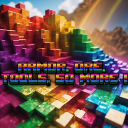 Armor, ores, tools, so more! logo