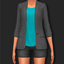Loose Tank Blazer Short Set logo