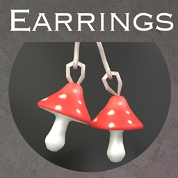 Earrings "Mushrooms" logo