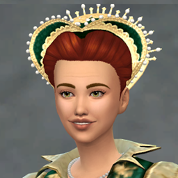 Teanmoons Attifet Headpiece with the Queen of Quaff hair - Hat-Hair logo