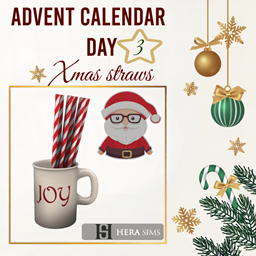Xmas straws - advent calendar day 3