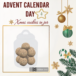 Xmas cookies in jar - Advent calendar day 4