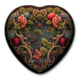 Classic Flower Heart Dance Rug #8 Samtuse963 logo