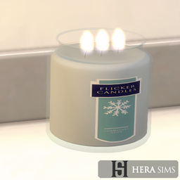 Flicker candle - Snowflake glow & winter forest
