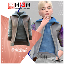 Children's Rolled Up Hoodie and Sweater Vest