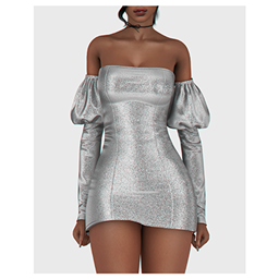 Gwen Puff Sleeves Dress
