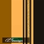 Golden and black stripes logo